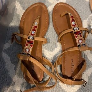 Lightly worn indigo rd Sandals